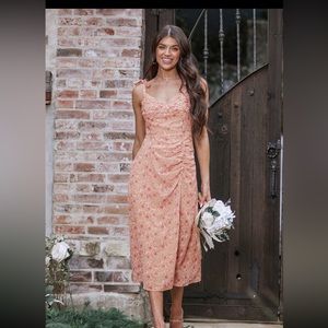 Cupshe X Madison Bouquet Floral Print Split Midi